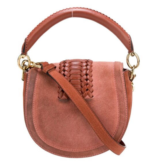 Altuzarra Ghianda Tubular Top Handle Mini Bag in Color Rust & Rose - Picture 2 of 13